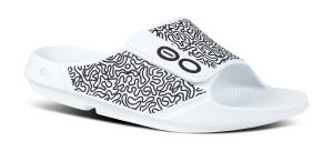 Women's OOahh Sport Flex Sandal - White Labyrinth (SALE)